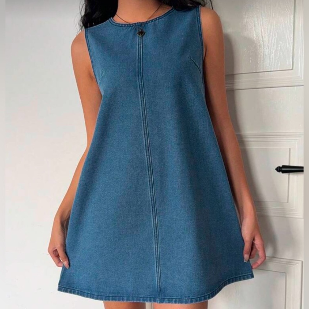 Denim Shift Dress